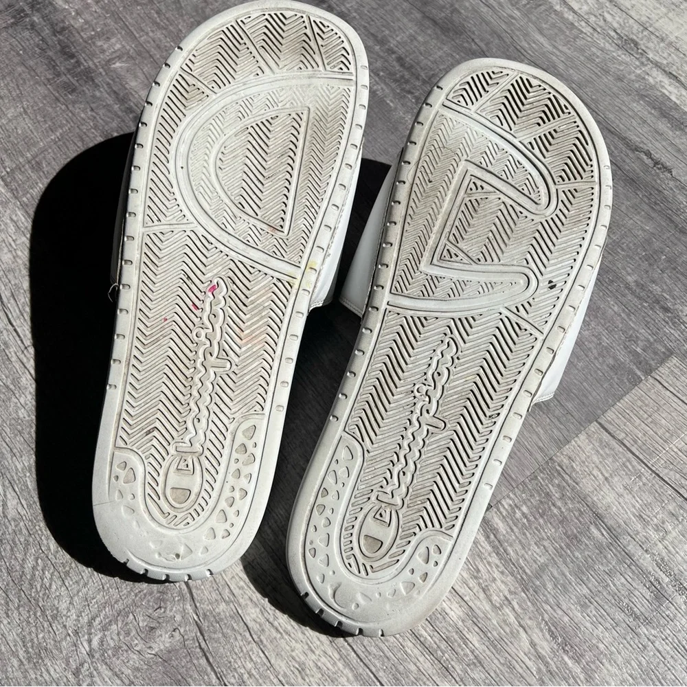 Champion Slides White Size 12